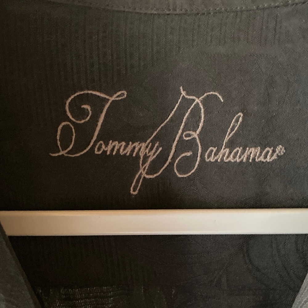 Tommy Bahama Silk Camp Shirt in Black - Picture 9 of 13